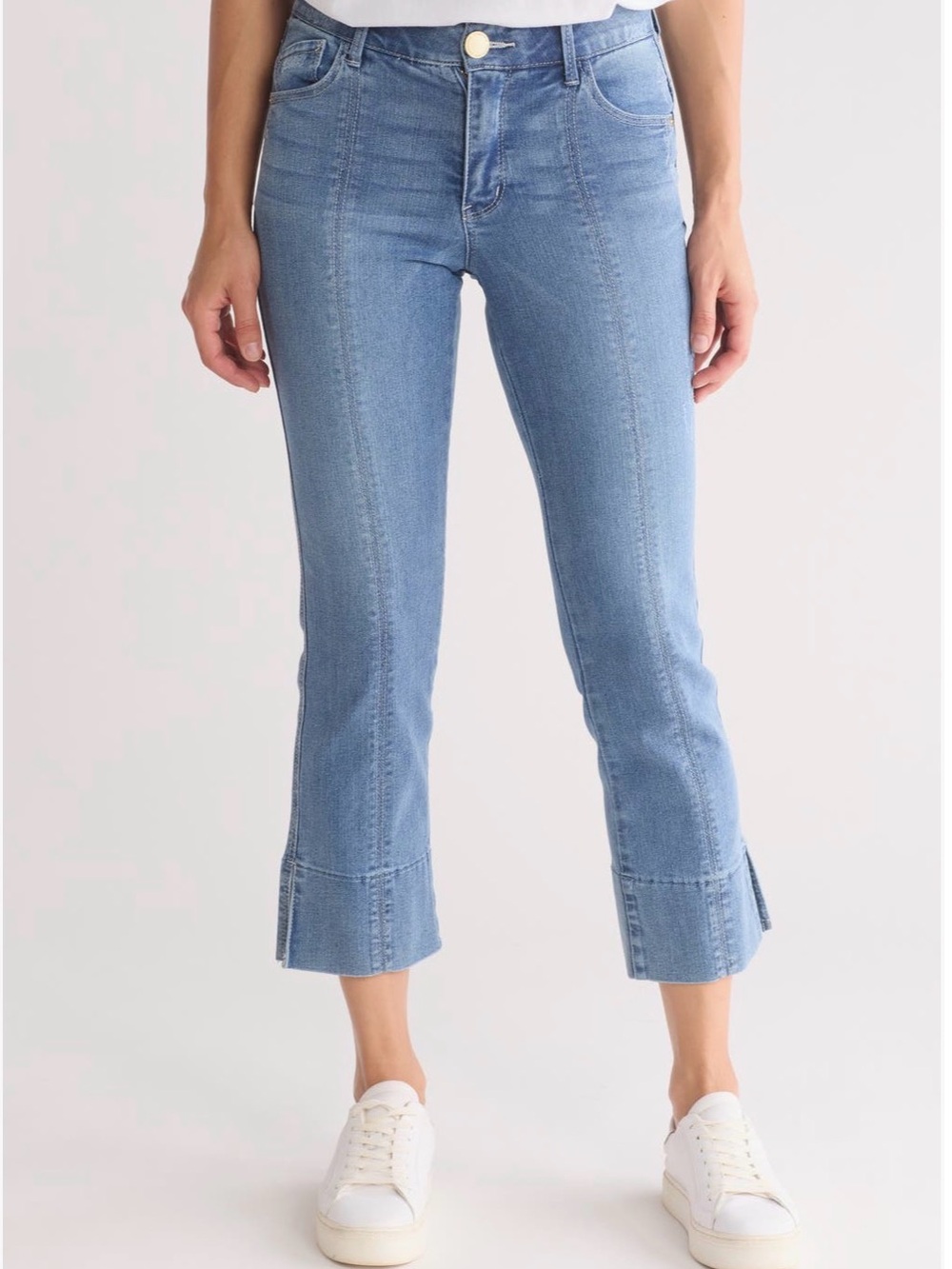 Democracy Light Blue Cropped Flare Jeans “kick flare” - Picture 2 of 5